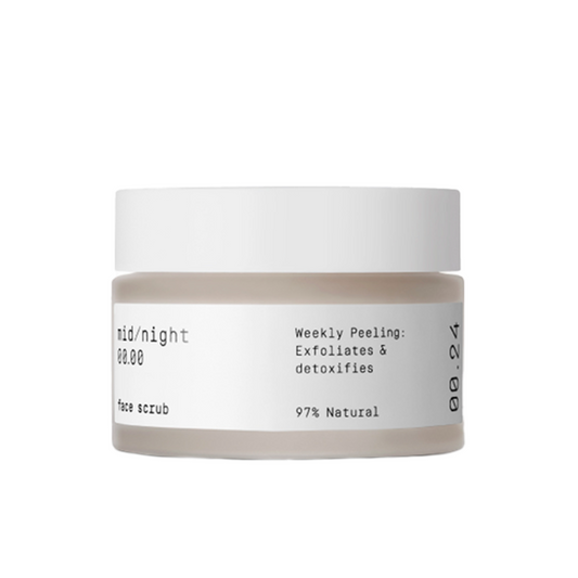 Mid/night 00.00 veido šveitiklis / Face Scrub 00.24, 50ml